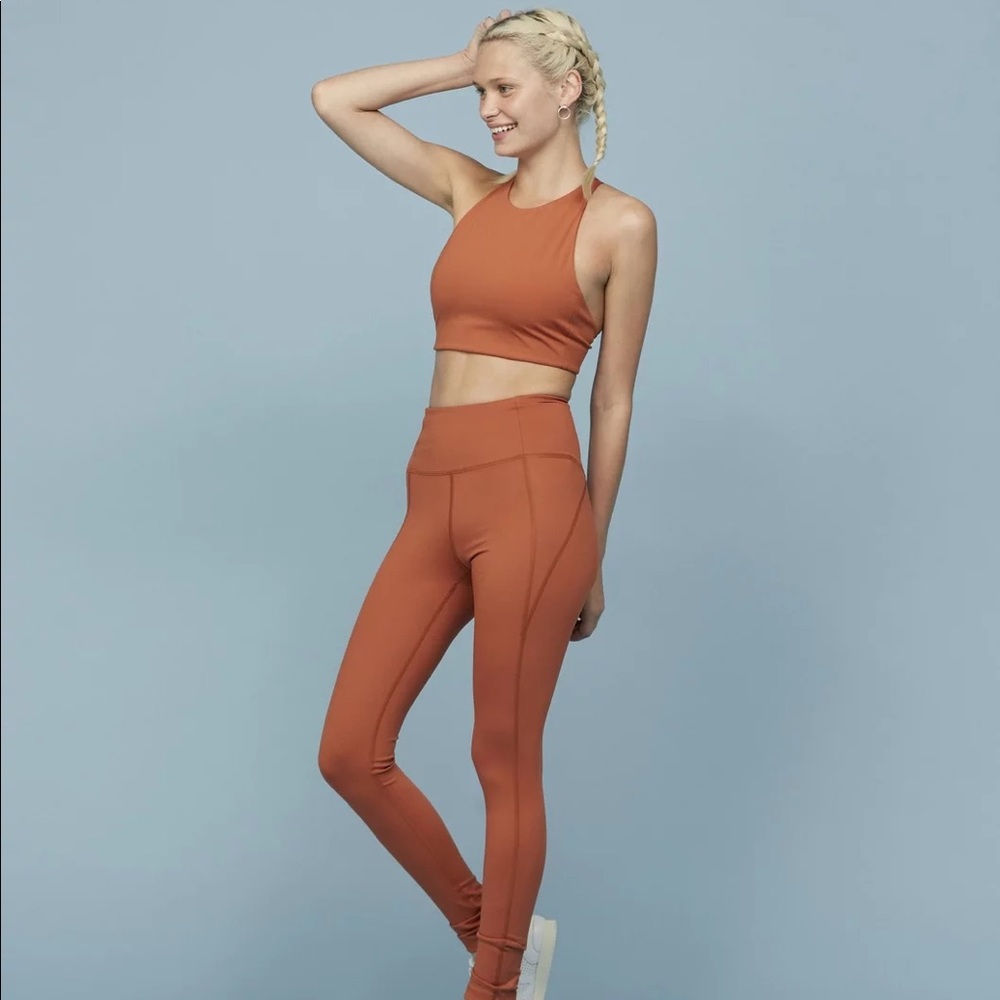 Girlfriend Collective Toasted Apricot Topanga Bra